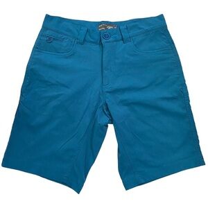 Chlorophylle Teal Walking Bermuda Shorts 30